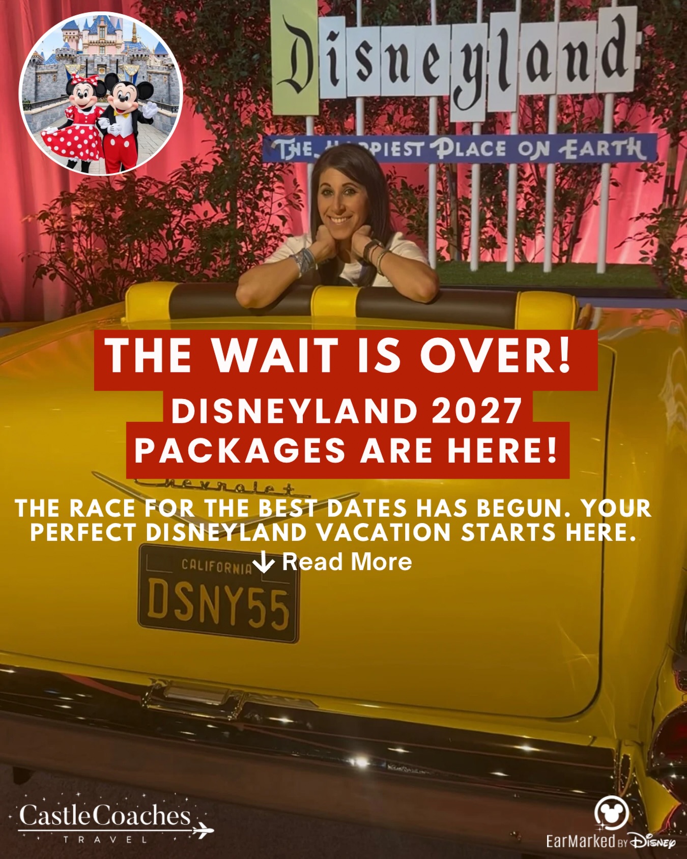 🏰 THE WAIT IS FINALLY OVER! DISNEYLAND 2027 VACATION PACKAGES ARE OFFICIALLY HERE! 🎉

If you’ve been thinking about visiting Disneyland in 2027, now is the time to start planning. Vacation packages for on-site resorts AND good neighbor resorts have officially been released, and we’re already diving into pricing, hotel options, and availability for clients.

Whether you’re dreaming of rope dropping Disneyland Park, staying just steps from the magic, or planning a once-in-a-lifetime family vacation, we’re here to help you find the best fit for your budget and travel style.

📅 Already have dates in mind? Great!
🤔 Still deciding? That’s perfectly fine too—we can help with that.

Our interest list for Disneyland 2027 has been growing, and we’re already reaching out to everyone who asked to be notified. If you haven’t joined yet, there’s still time!

✨ Ready to start planning?

📩 Fill out our quote request form and we’ll start building your personalized Disneyland 2027 vacation:
https://www.castlecoachestravel.com/quote

Or simply comment “Disneyland 2027” below, and we’ll reach out to help you get started!

Castle Coaches Travel is an Earmarked by Disney Authorized Travel Agency that specializes in Disneyland Anaheim vacations, concierge planning, Disneyland tips, Disneyland hotel expertise, park planning, and full-service vacation support at no additional cost to the client.

#Disneyland2027 #DisneylandVacation #DisneyTravelPlanner #DisneyVacation #castlecoachestravel